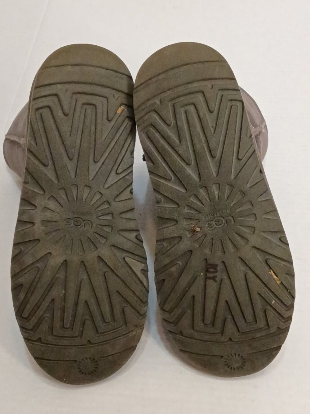UGG Kids Classic Short Grey Suede Boots Size 6Y Fits Women 8 Style 5251Y - Picture 8 of 8